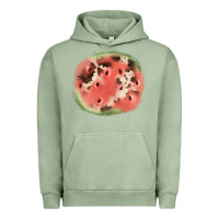 Pigment Oil Green watermelon cowhide patch3 Urban Hoodie - JahusDesignShop