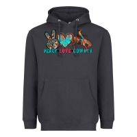 Smoke peace love cowboy Heavyweight Hoodie - Zillion Design Studio