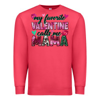 Cardinal my favorite valentine calls me mama Premium Sweatshirt - Zillion Design Studio