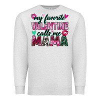 Oatmeal Heather my favorite valentine calls me mama Premium Sweatshirt - Zillion Design Studio