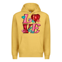 Antique Gold love with balloons Premium Hoodie - AdoDesignShop