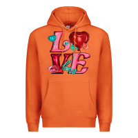 Carrot love with balloons Premium Hoodie - AdoDesignShop