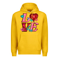 Lemon love with balloons Premium Hoodie - AdoDesignShop