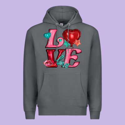 Love With Balloons Premium Hoodie Designed By Adodesignshop