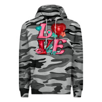 Slate Camo love with balloons Premium Hoodie - AdoDesignShop