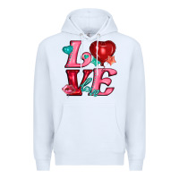White love with balloons Premium Hoodie - AdoDesignShop