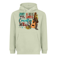 Matcha just a girl who loves country music Heavyweight Hoodie - Zillion Design Studio