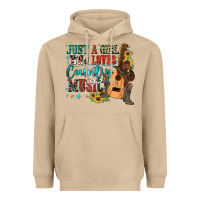 Mushroom just a girl who loves country music Heavyweight Hoodie - Zillion Design Studio