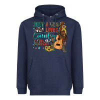 Navy just a girl who loves country music Heavyweight Hoodie - Zillion Design Studio