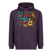 Plum just a girl who loves country music Heavyweight Hoodie - Zillion Design Studio