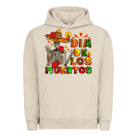 Pigment French Oak dia de los muertos Urban Hoodie - AdoDesignShop