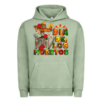 Pigment Oil Green dia de los muertos Urban Hoodie - AdoDesignShop