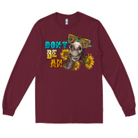 Burgundy don't be an ass donkey Long Sleeve Tee - BarkalooDesign