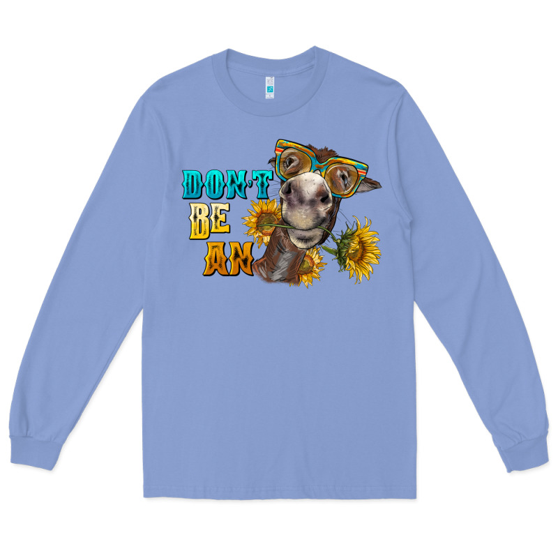 Don't Be An Ass Donkey Long Sleeve Tee by BarkalooDesign | Teevron