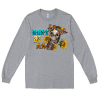 Heather Grey don't be an ass donkey Long Sleeve Tee - BarkalooDesign