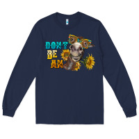 Navy don't be an ass donkey Long Sleeve Tee - BarkalooDesign