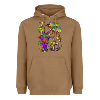Toasted Coconut Mardi Gras Love With King Cake Heavyweight Hoodie - RanaPortraitStore