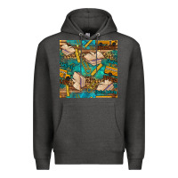Charcoal Heather student delivery specialist seamless pattern Premium Hoodie - BundleAndBundleShop