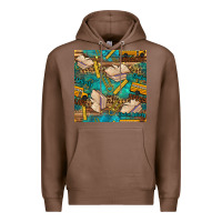 Chestnut student delivery specialist seamless pattern Premium Hoodie - BundleAndBundleShop