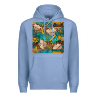 Colony Blue student delivery specialist seamless pattern Premium Hoodie - BundleAndBundleShop