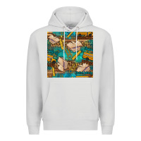 Dove Grey student delivery specialist seamless pattern Premium Hoodie - BundleAndBundleShop