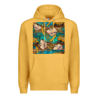 Mustard student delivery specialist seamless pattern Premium Hoodie - BundleAndBundleShop