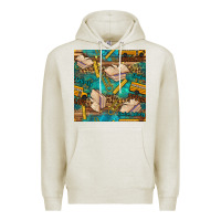 Oatmeal Heather student delivery specialist seamless pattern Premium Hoodie - BundleAndBundleShop