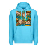 Ocean Blue student delivery specialist seamless pattern Premium Hoodie - BundleAndBundleShop