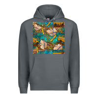 Rock student delivery specialist seamless pattern Premium Hoodie - BundleAndBundleShop