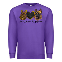 Purple peace love shepherd Premium Sweatshirt - RanaPortraitStore