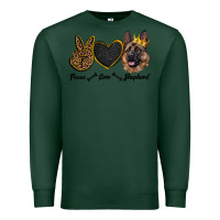 Sports Green peace love shepherd Premium Sweatshirt - RanaPortraitStore