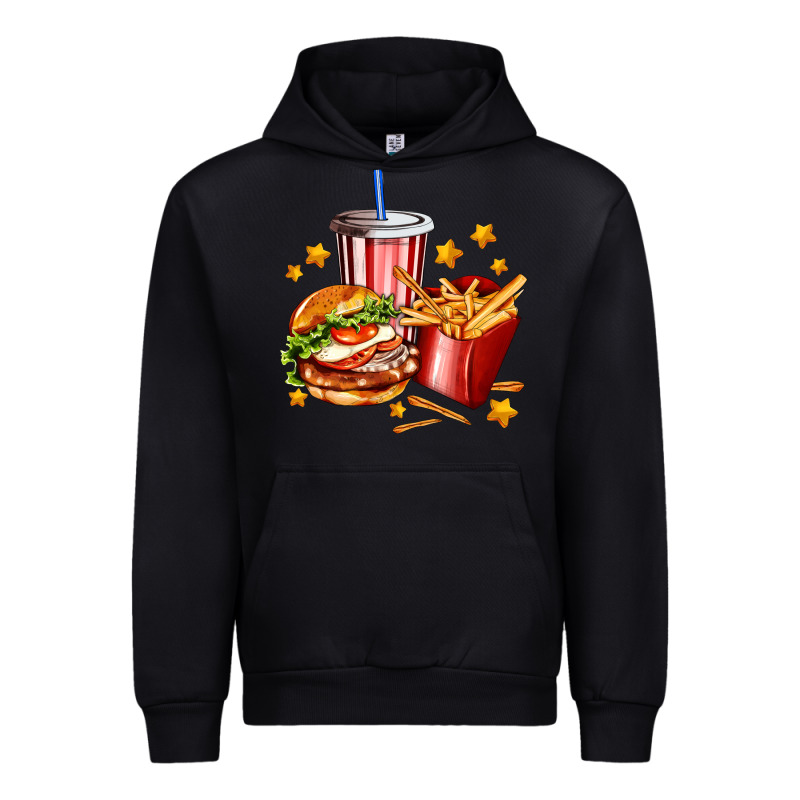 Hamburger Potatoes And Coke Urban Hoodie by AdoDesignShop | Teevron