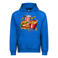 Cobalt hamburger potatoes and coke Urban Hoodie - AdoDesignShop