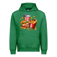 Emerald hamburger potatoes and coke Urban Hoodie - AdoDesignShop