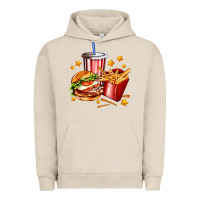 Pigment French Oak hamburger potatoes and coke Urban Hoodie - AdoDesignShop