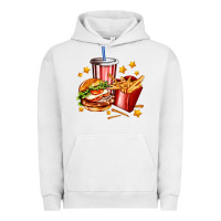 Pigment Lunar Rock hamburger potatoes and coke Urban Hoodie - AdoDesignShop