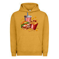 Pigment Peanut Butter hamburger potatoes and coke Urban Hoodie - AdoDesignShop
