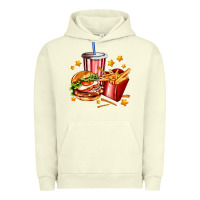 Pigment Pistachio hamburger potatoes and coke Urban Hoodie - AdoDesignShop