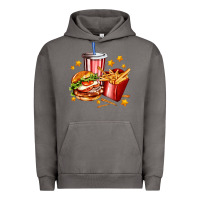 Pigment Tornado hamburger potatoes and coke Urban Hoodie - AdoDesignShop