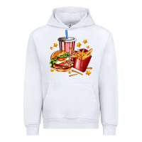 White hamburger potatoes and coke Urban Hoodie - AdoDesignShop