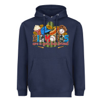 Navy diamonds are a girls best friend Heavyweight Hoodie - texasbilliewilder