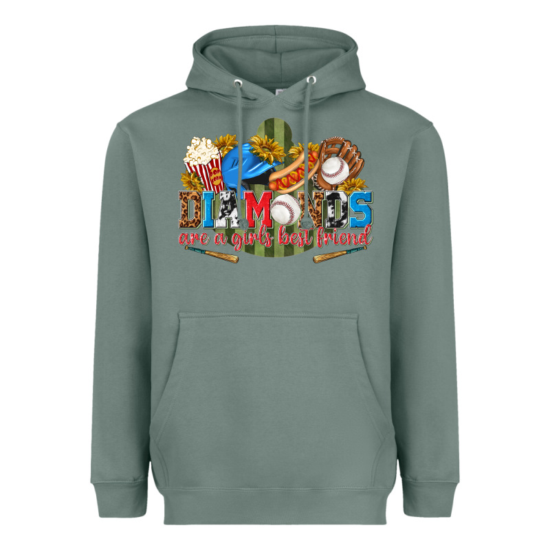 Diamonds Are A Girls Best Friend Heavyweight Hoodie by texasbilliewilder | Teevron