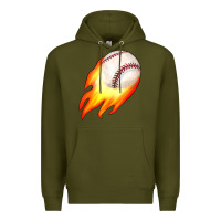 Army Green baseball Premium Hoodie - JahusDesignShop