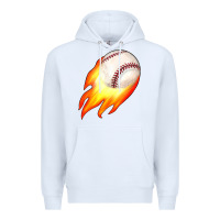 White baseball Premium Hoodie - JahusDesignShop