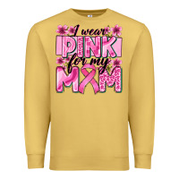 Antique Gold i wear pink for my mom Premium Sweatshirt - Zillion Design Studio