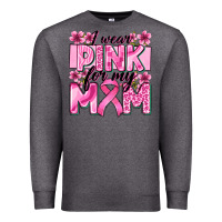 Charcoal Heather i wear pink for my mom Premium Sweatshirt - Zillion Design Studio