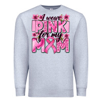 Heather Grey i wear pink for my mom Premium Sweatshirt - Zillion Design Studio