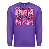 Purple i wear pink for my mom Premium Sweatshirt - Zillion Design Studio