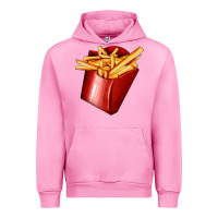Fuchsia Pink french fries Urban Hoodie - AdoDesignShop
