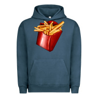 Pigment Midnight Navy french fries Urban Hoodie - AdoDesignShop